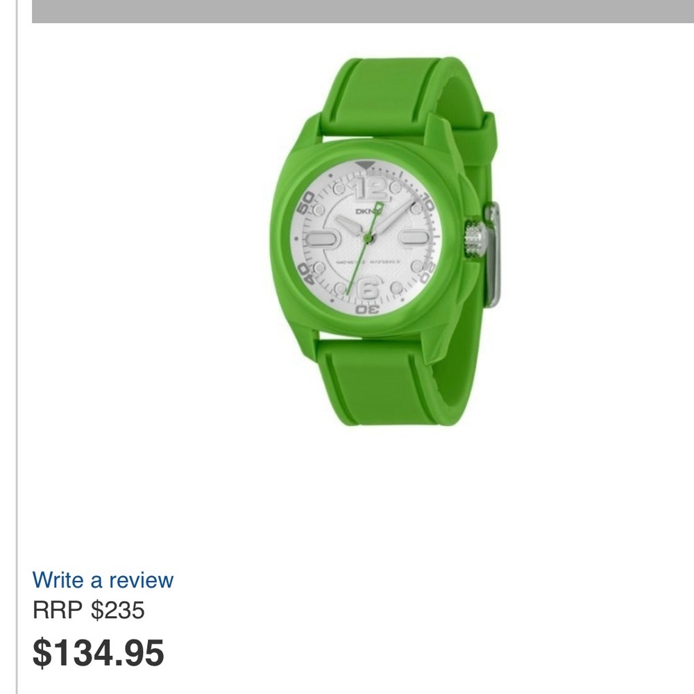 Vintage Bright green DKNY watch Brand new never been used - Picture 3 of 17
